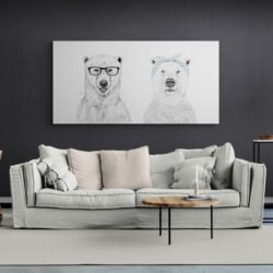 Polar bear white paint