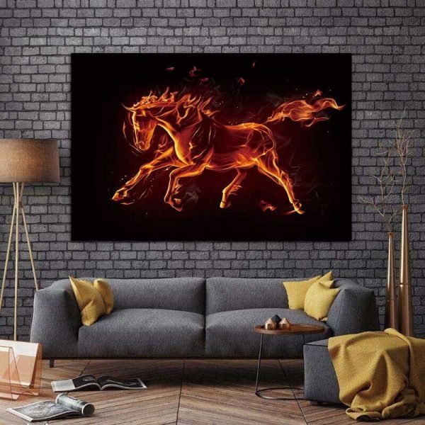 Flame horse