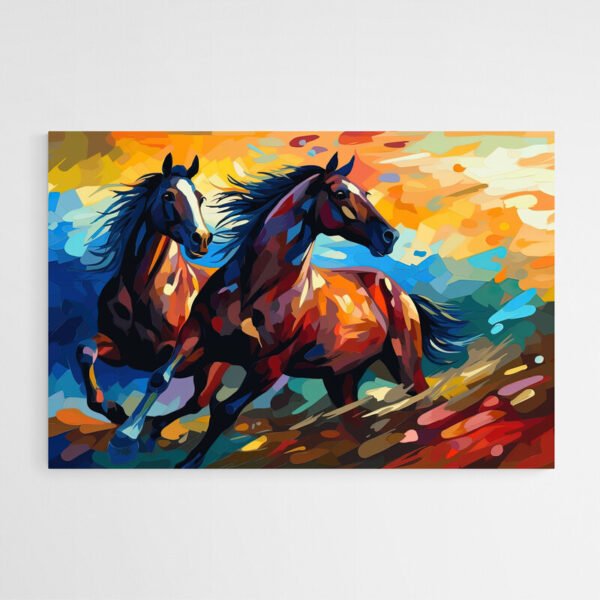 Abstract horse wall art