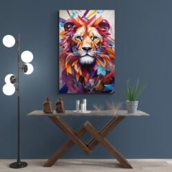 Abstract lion art