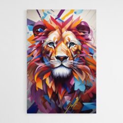 Abstract lion art