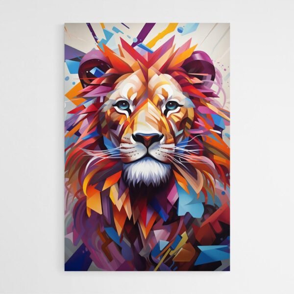 Abstract lion art