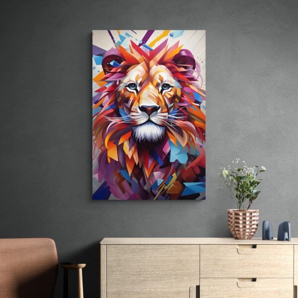 Abstract lion art