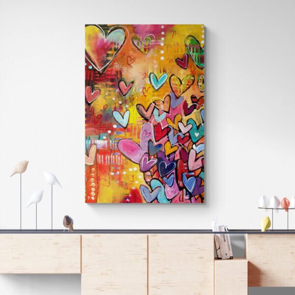 Abstract street art canvas