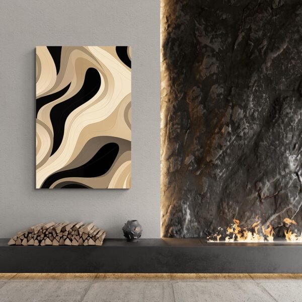 Beige abstract art