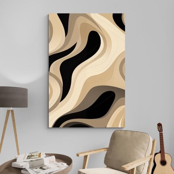 Beige abstract art