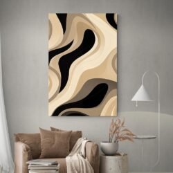 Beige abstract art