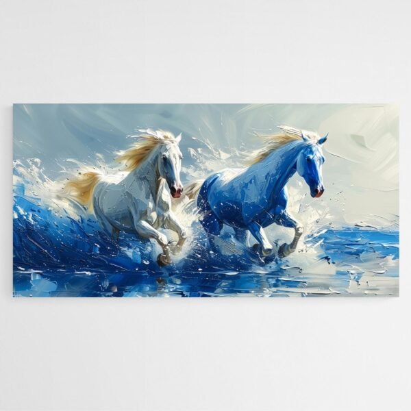 Blue horses painting