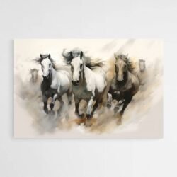 Galloping horses painting