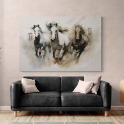 Galloping horses painting