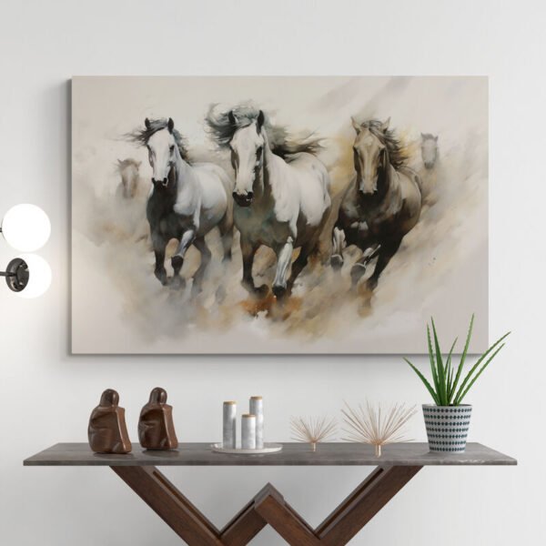 Galloping horses painting