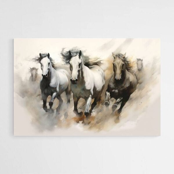 Galloping horses painting