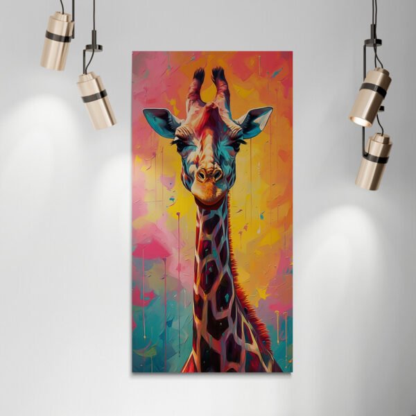 Giraffe art painting