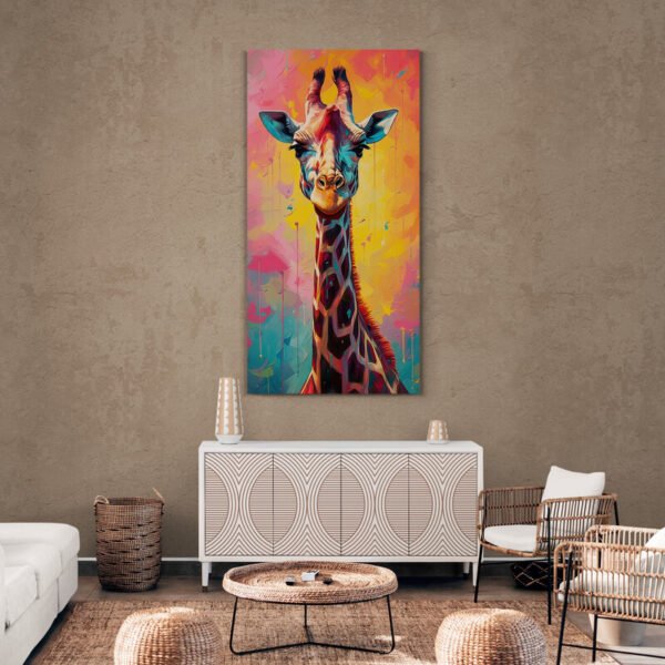 Giraffe art painting