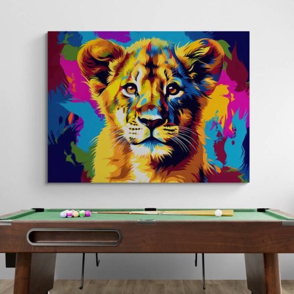 Lion pop art