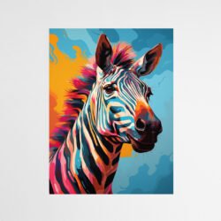 Pop art zebra