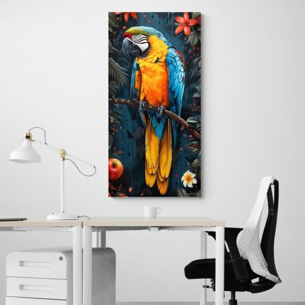 Wall art parrots