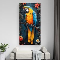 Wall art parrots