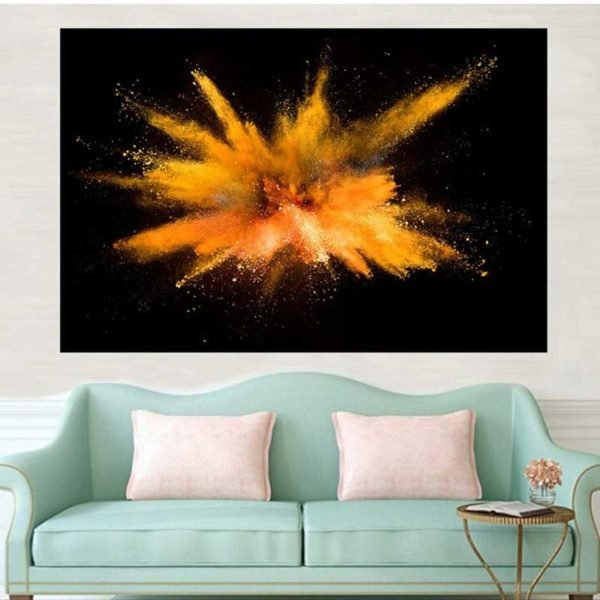 Orange abstract painting