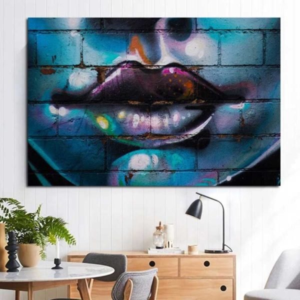 Wall art lips