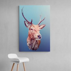 Deer canvas wall art