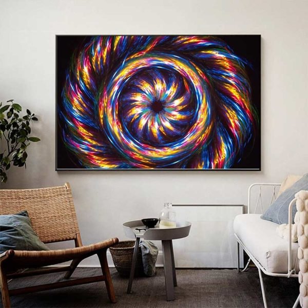 Colorful abstract wall art