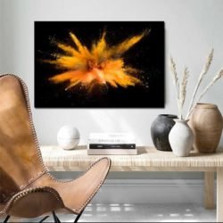 Orange abstract painting