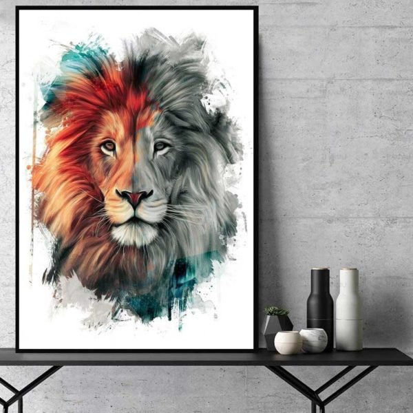 Lion art work