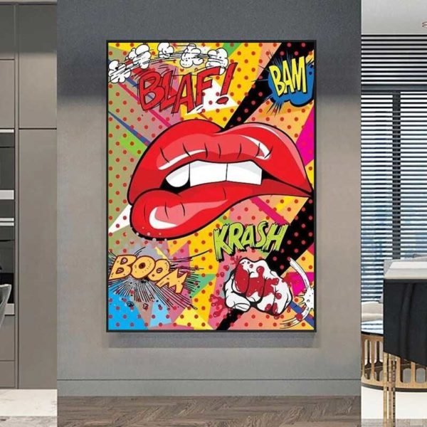 Pop art lips