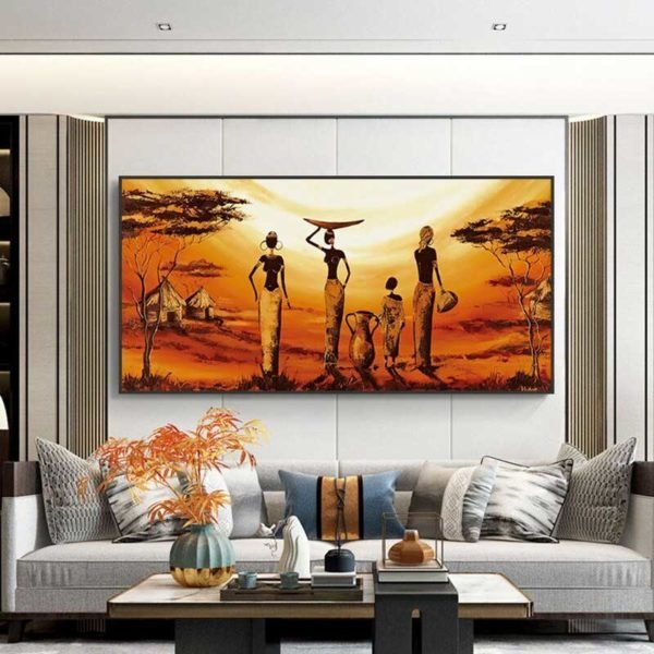 Large african wall art