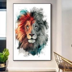 Lion art work