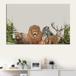 Jungle animals painting