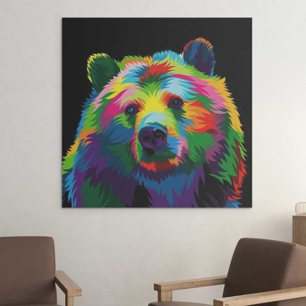 Pop art bear