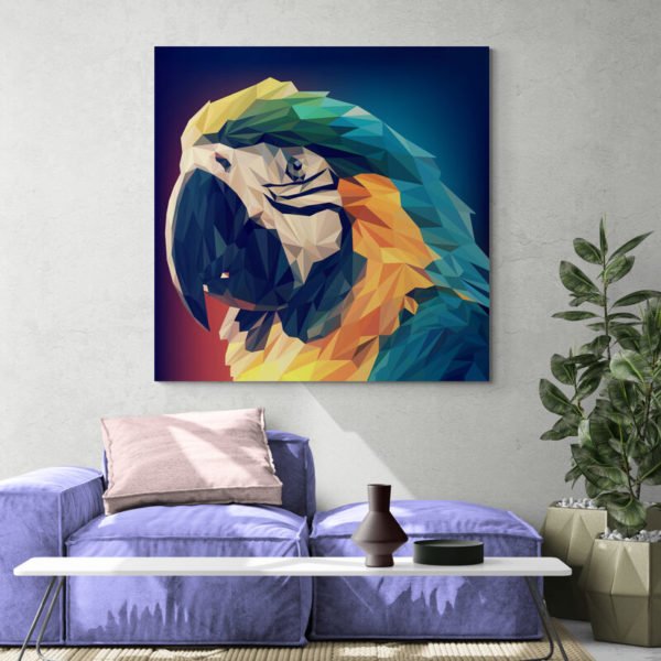 Parrot canvas painting