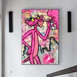 Pink Panther street art