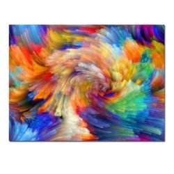 Multicolor abstract wall art