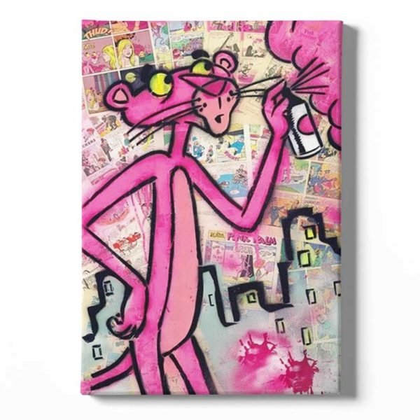 Pink Panther street art