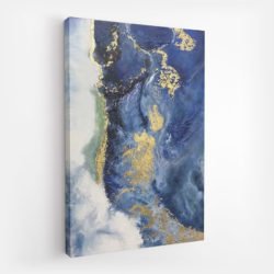 abstract painting of sea