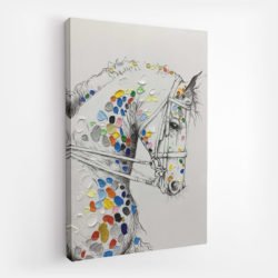 modern art horse painting