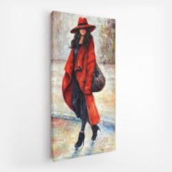 Woman in Hat Painting