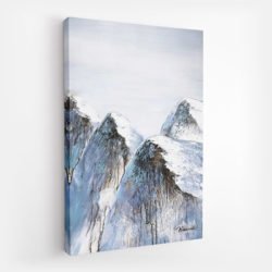 landscape painting of mountains