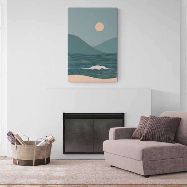 Modern beach wall art