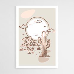 Desert line art