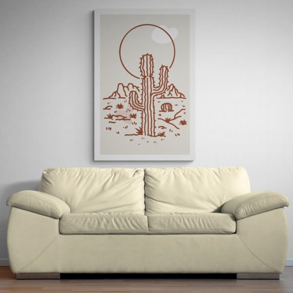 Cactus line art