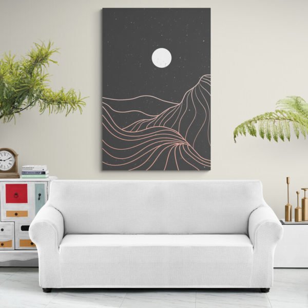 Moon canvas painting