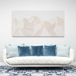 Minimalist Mountain Drawing