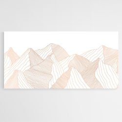 Minimalist Mountain Drawing