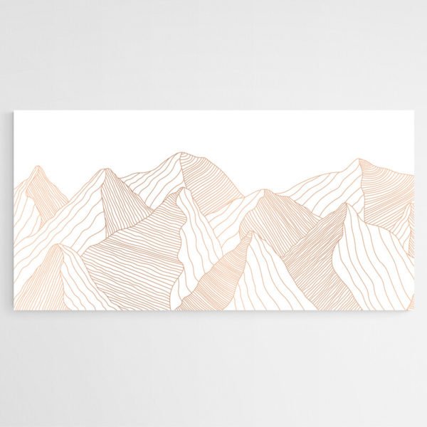 Minimalist Mountain Drawing