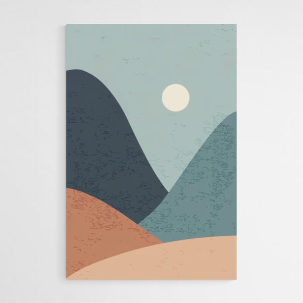 Minimalist mountain art