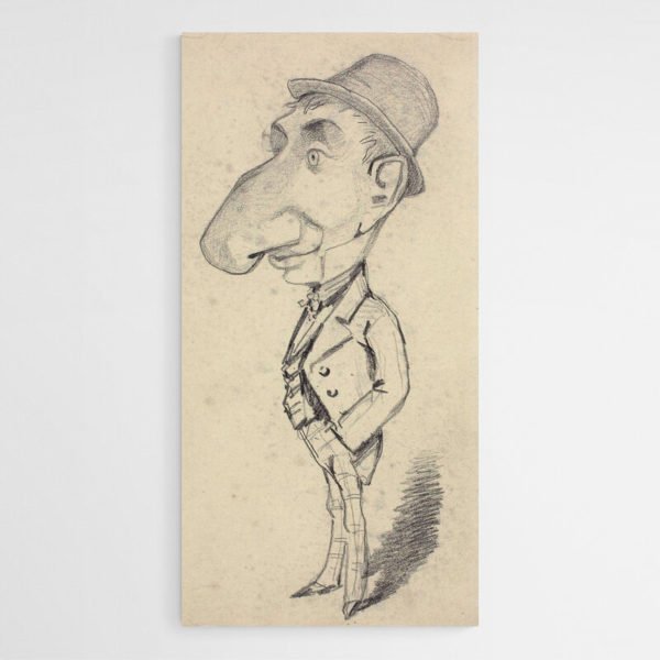 Caricature of a man with a big nose - Monet